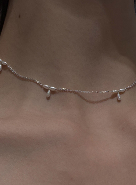 极简仿珍珠项链女款2025新款精致