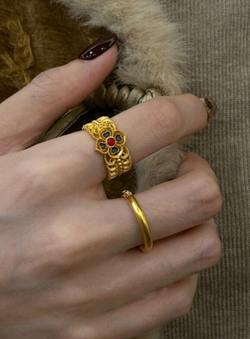 四叶草戒指女小众设计轻奢高级感