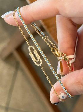 回形针手链女款2025新款叠戴手绳