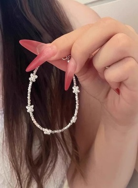 仿碎银子蝴蝶手链女轻奢小众精致