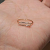 Faceted Imitation Diamond Marquise Ring Women’s Niche Design Versatile