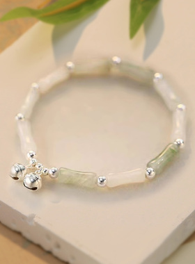 竹节手链女生闺蜜玉手镯小众轻奢