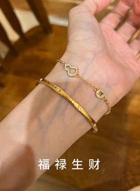 铜钱葫芦手链女款金色显贵手饰