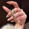 New Chinese style enamel ring female niche design ring