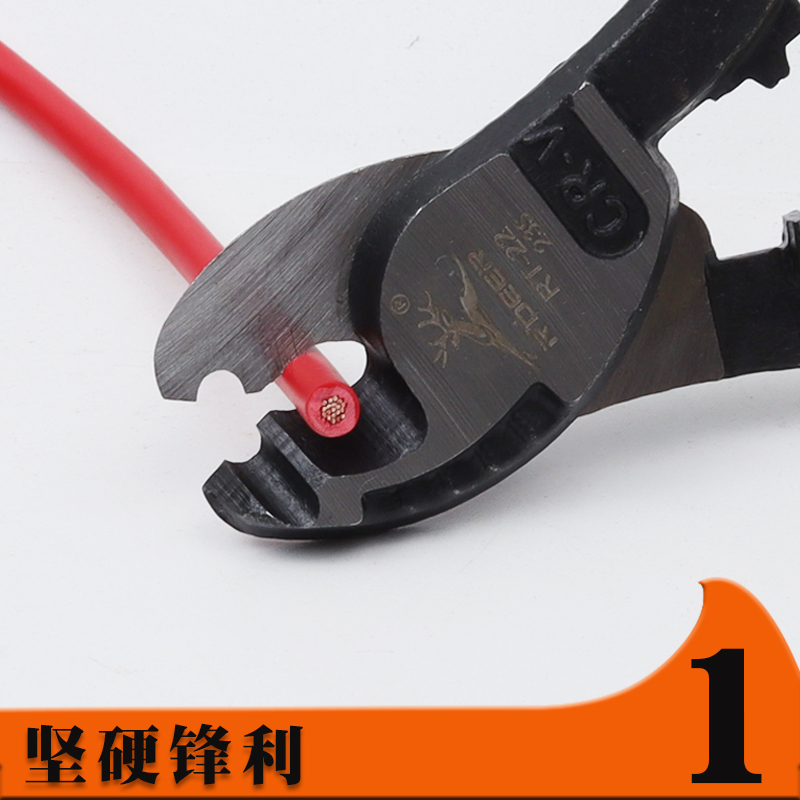 飞鹿RT-22/38/60/80电缆剪剥线钳电工/6-12电缆剪特快剪线钳 - 图0