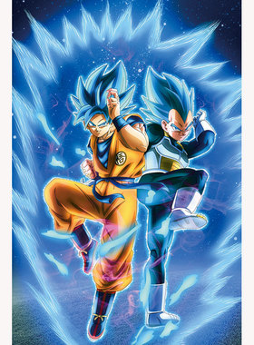 七龙珠竖版海报悟吉塔孙悟空宿舍超大动漫墙贴壁画背胶自粘包邮