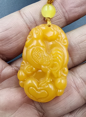 黄龙玉十二生肖吊坠男女款玉佩