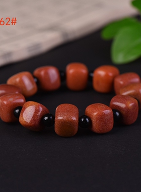 巧克力金丝玉手链百搭情侣饰品款