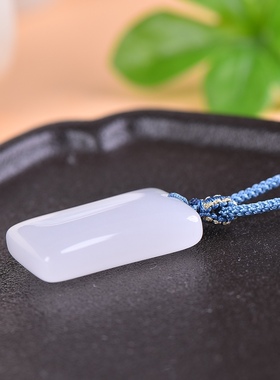 金丝玉高枕无忧吊坠首饰项链女款