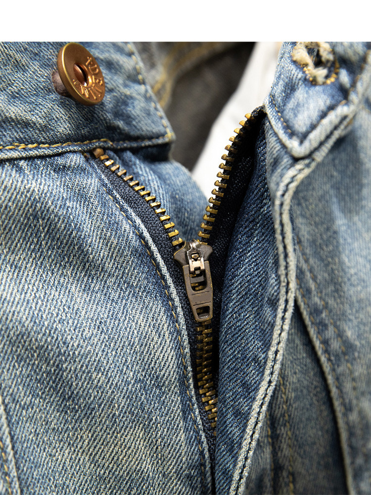 高端工装牛仔短裤男士潮牌夏季薄款水洗复古中裤多口袋宽松五分裤,淘宝优惠券,粉丝福利购,淘宝优惠卷