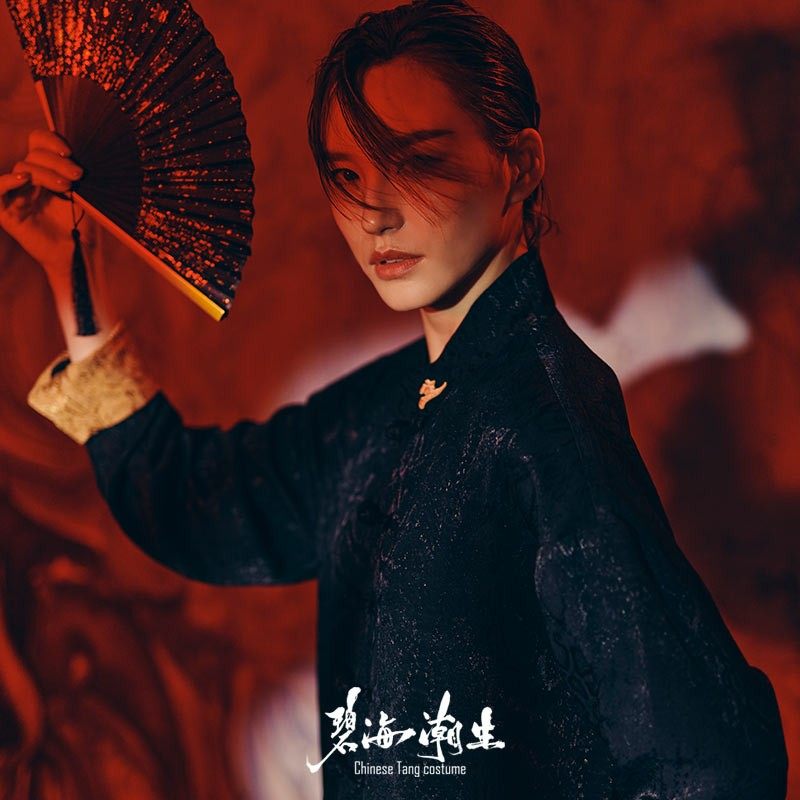 碧海潮生＜黑财神＞秋冬新款原创中国风国潮盘扣改良唐装外套男女,淘宝优惠券,粉丝福利购,淘宝优惠卷