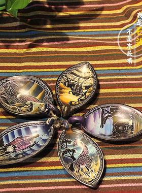 非洲特产皂石天鹅盘装饰品收纳肯尼亚工艺品创意艺术石雕摆件桌面