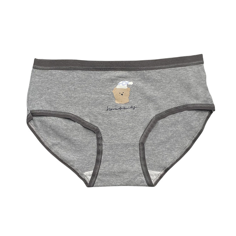 树懒少女可爱卡通小熊纯棉内裤女生中腰全棉抗菌裆短裤透气三角裤,淘宝优惠券,粉丝福利购,淘宝优惠卷