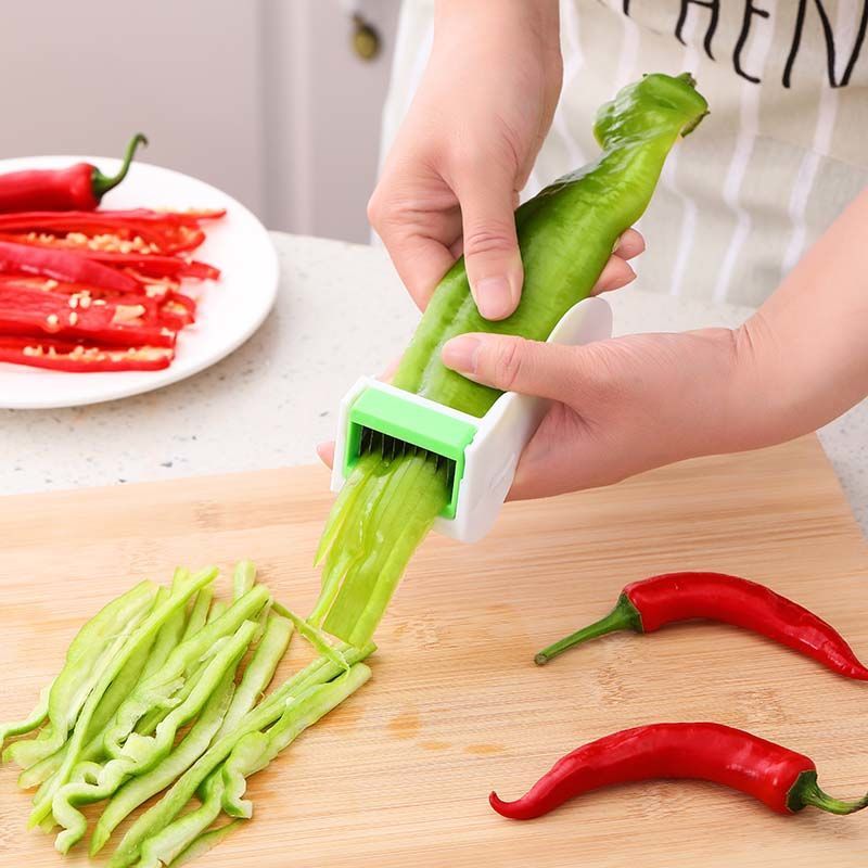 新款豆角切丝器大号家用多功能切菜器四季豆荷兰豆油豆角切丝神器 - 图0