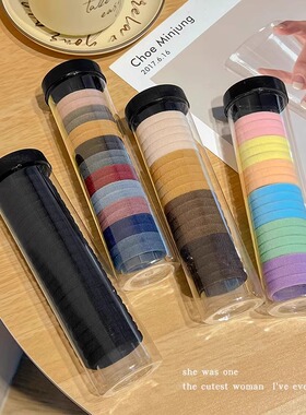 简约高弹力扎头发橡皮筋女高马尾发绳不伤发耐用头绳百搭发圈头饰