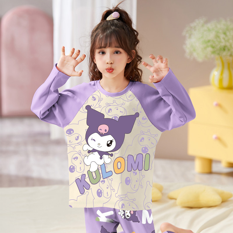 买一送一儿童长袖睡衣春秋季小女孩宝宝库洛米美乐蒂女大童家居服,淘宝优惠券,粉丝福利购,淘宝优惠卷