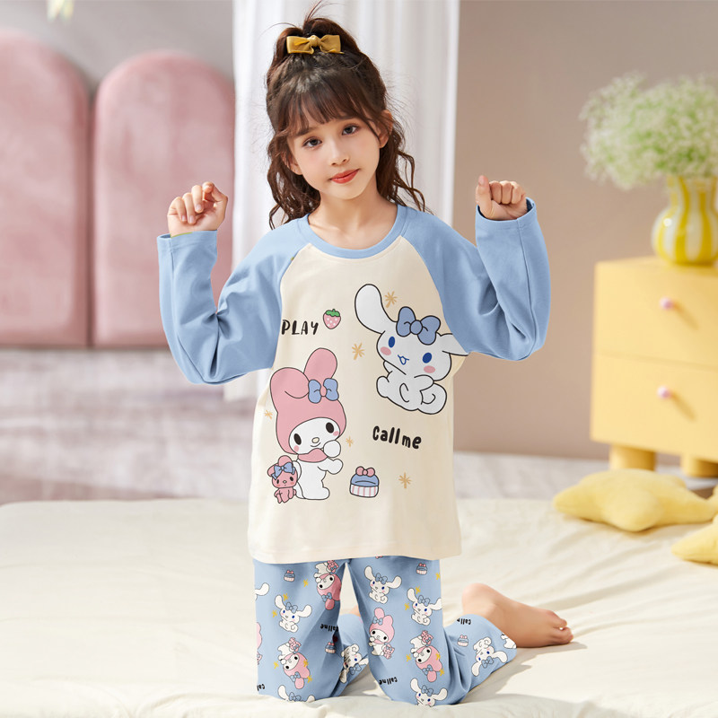 买一送一儿童长袖睡衣春秋季小女孩宝宝库洛米美乐蒂女大童家居服,淘宝优惠券,粉丝福利购,淘宝优惠卷