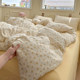 Korean small fresh pastoral small yellow flower bed sheet four-piece set