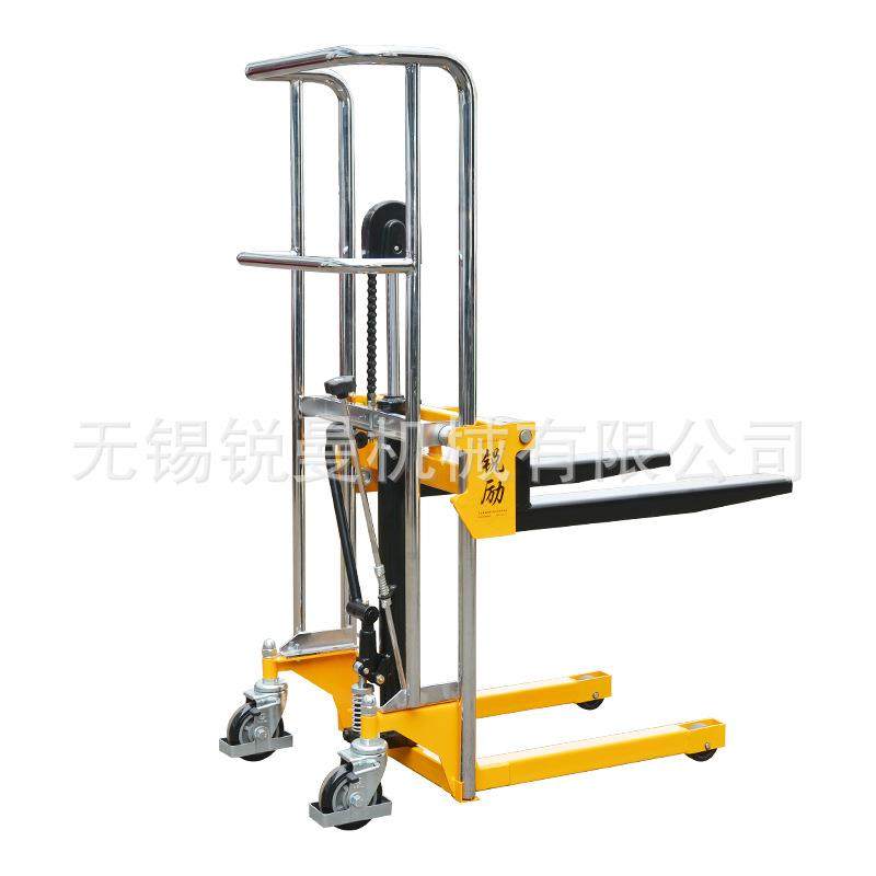 锐励400kg轻型手动液压堆高车小型脚踏装卸叉车平台升高车行李车,淘宝优惠券,粉丝福利购,淘宝优惠卷