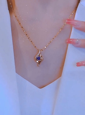 钛钢锁骨链女不掉色可水洗百搭