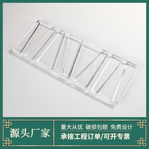 Large line hanging piece square brick glass brick transparent solid crystal brick partition wall brick color bubble brick hot melt curtain