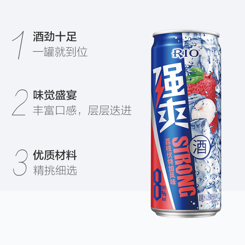 RIO/锐澳强爽系列6口味6罐8度330ml*6罐洋酒预调鸡尾酒 - 图2