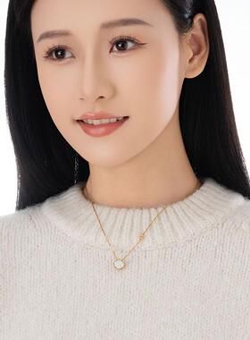 HIBAO喜小宝轻奢贝壳爱心项链