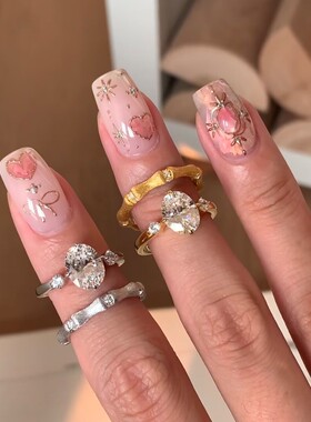 中古风哑光金属锆石戒指女小众设计感个性百搭气质时尚指环戒子
