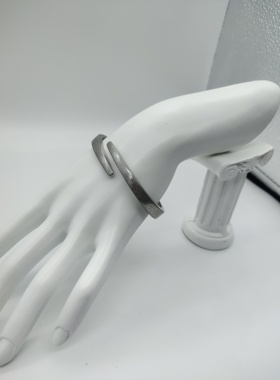 复古金属感个性开口弹性手镯厂家直销