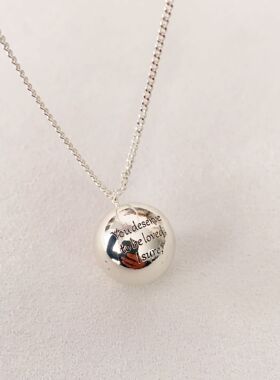 韩国博主同款时尚小圆球项链女通勤百搭小众简约时髦毛衣链