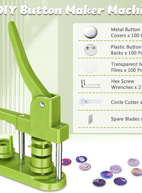 Badge Pin Button Maker Machine DIY 25/32/37/44/58MM Badges S