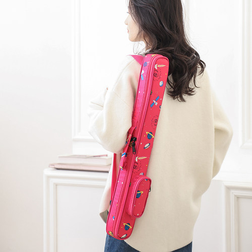 竹笛包学生笛子包2支装4支装加厚便携专用竹笛包笛子收纳包套袋子 - 图1