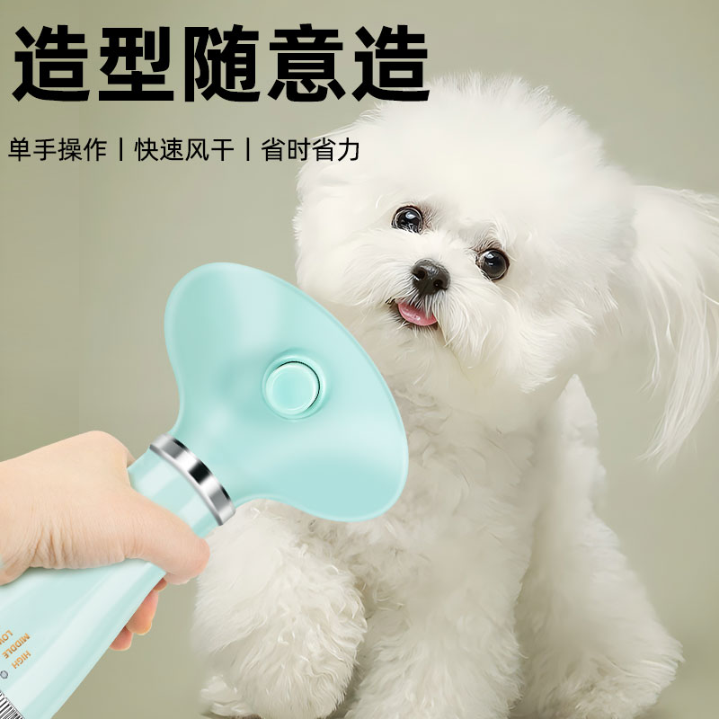比熊犬宠物吹风机拉毛一体机狗狗洗澡烘干神器吹毛梳毛蓬松吹水机