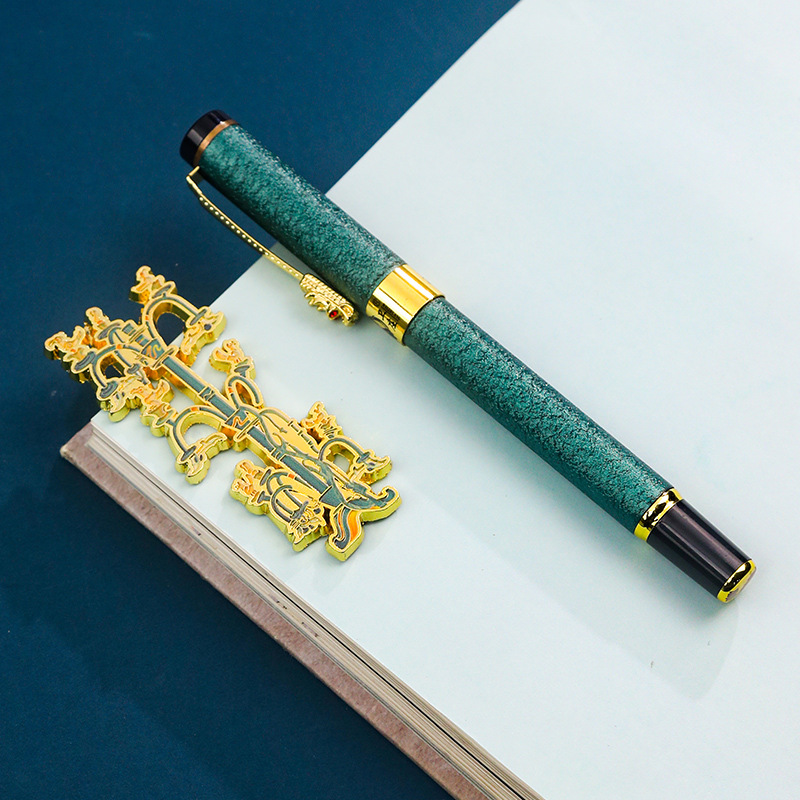 三星堆笔记本套装复古典彩页记事本书签徽章签字笔创意礼盒伴手礼 - 图2