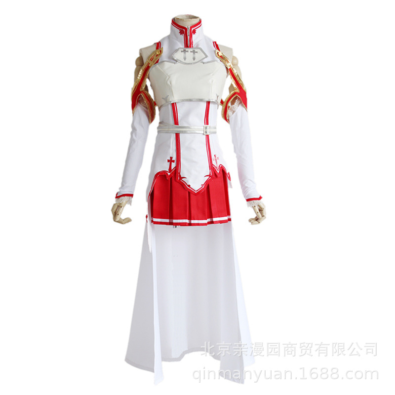 【亲漫园】刀剑神域亚丝娜结城明日奈战斗服漫展派对cosplay服装-图3