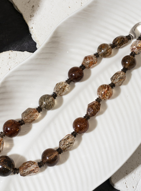 二梦三青【哥德巴赫猜想】原创小众超七水晶项链女时尚百搭锁骨链