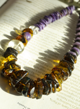 天然珍珠项链琉璃复古宫廷女