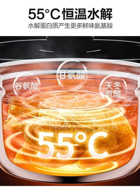 美的电压力锅家用电高压锅5L大容量不锈钢双胆多功能智能预约饭煲