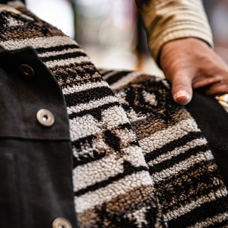 古叔的着 重磅巡洋舰工装夹克男冬季新款马丁帆布羊羔绒加厚外套,淘宝优惠券,粉丝福利购,淘宝优惠卷