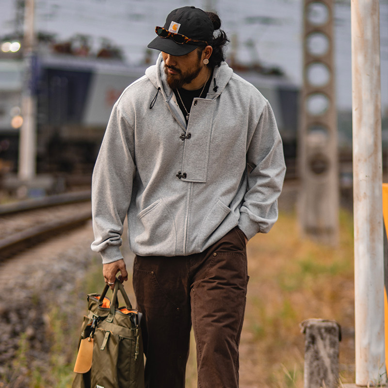 古叔的着Gulls 甲板钩拳击手连帽卫衣外套男春秋宽松长袖内搭上衣,淘宝优惠券,粉丝福利购,淘宝优惠卷