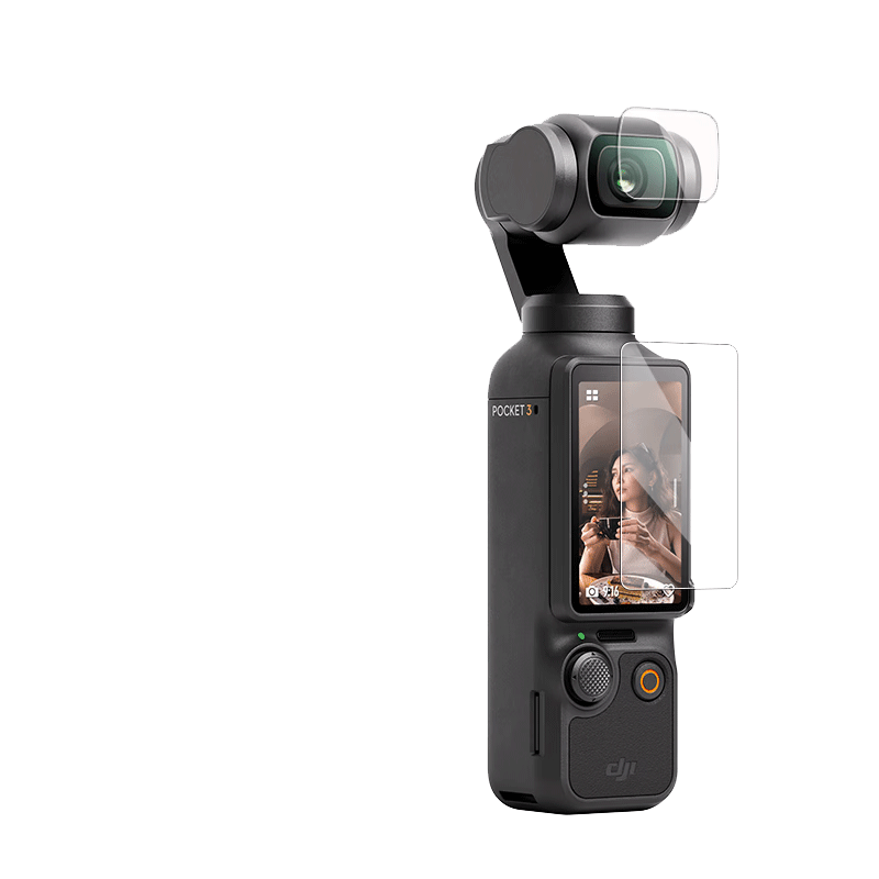 HAOLOCM适用于大疆DJI Osmo Pocket3屏幕贴膜DJl镜头AR增透降反射高清保护膜OP灵眸数码相机配件3A防反光膜 - 图3