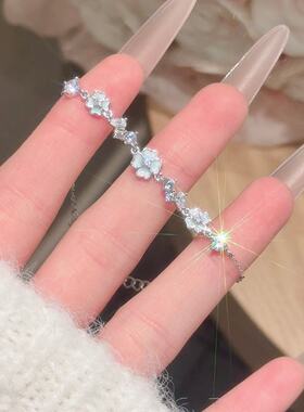 夜光四叶草手链女轻奢小众精致ins清冷高级感送女友闺蜜礼物手饰