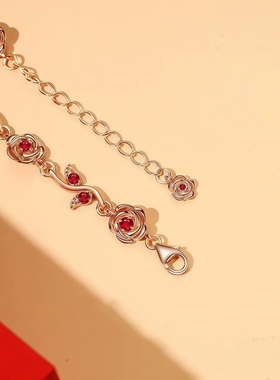玫瑰之恋手链女生小众轻奢精致感