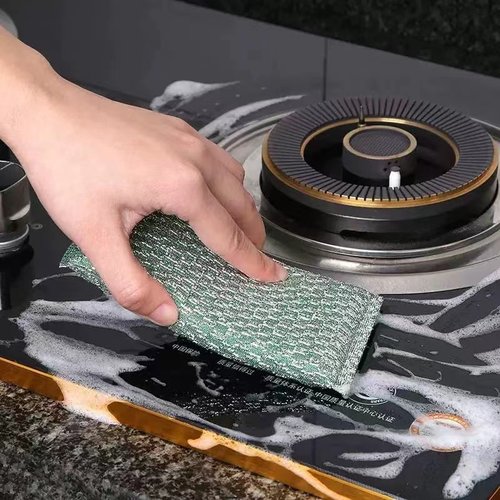 条纹加厚海绵擦耐用洗刷清洁块百洁布洗碗厨房清洁魔力刷户外野营 - 图0