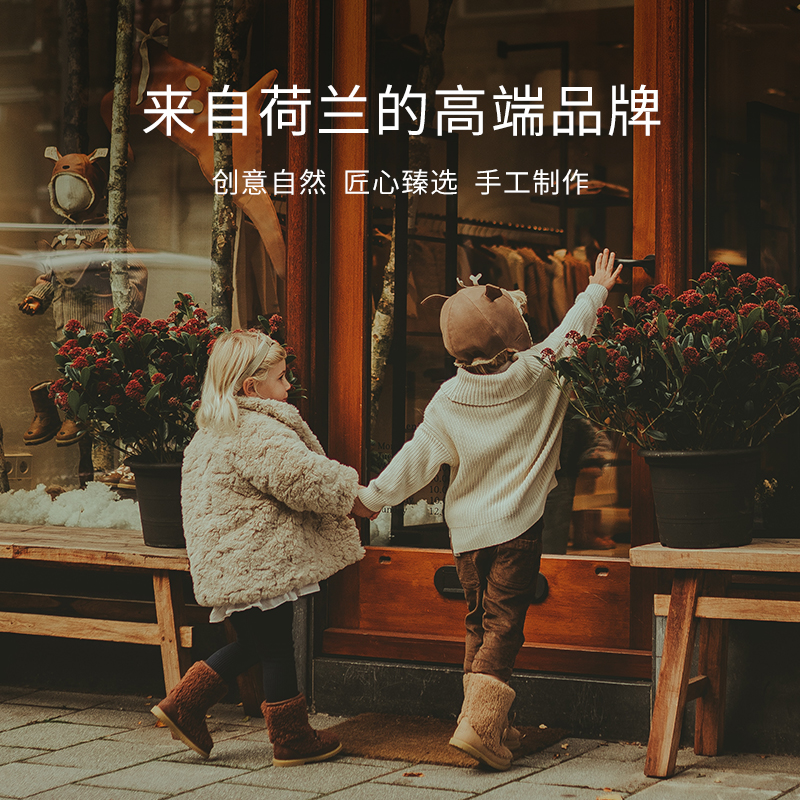 Donsje考拉款真皮儿童背包双肩包纯手工宝宝减负书包可调节肩带 - 图3