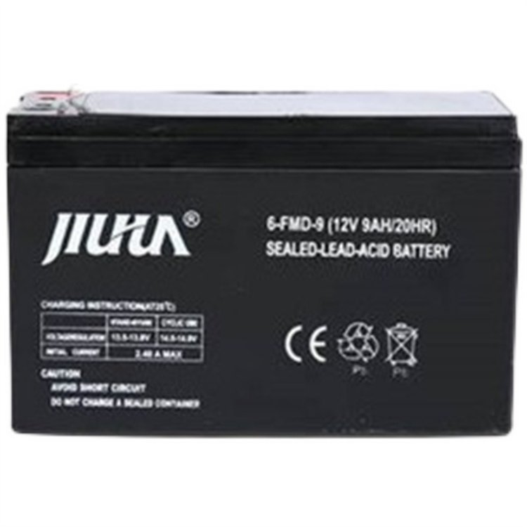 JIUHUA九华蓄电池JH12V7铅酸免维护/医疗仪器12V7.2AH通讯UPS电源