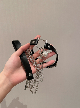 猫咪铃铛项圈女颈带链子颈圈