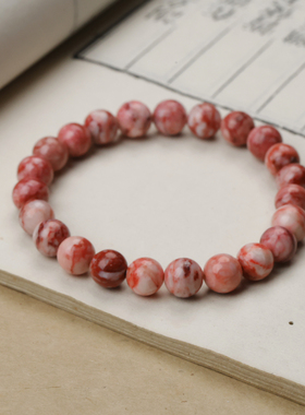 一生安天然玉化朱砂手链女本命年正品护身手串礼物新