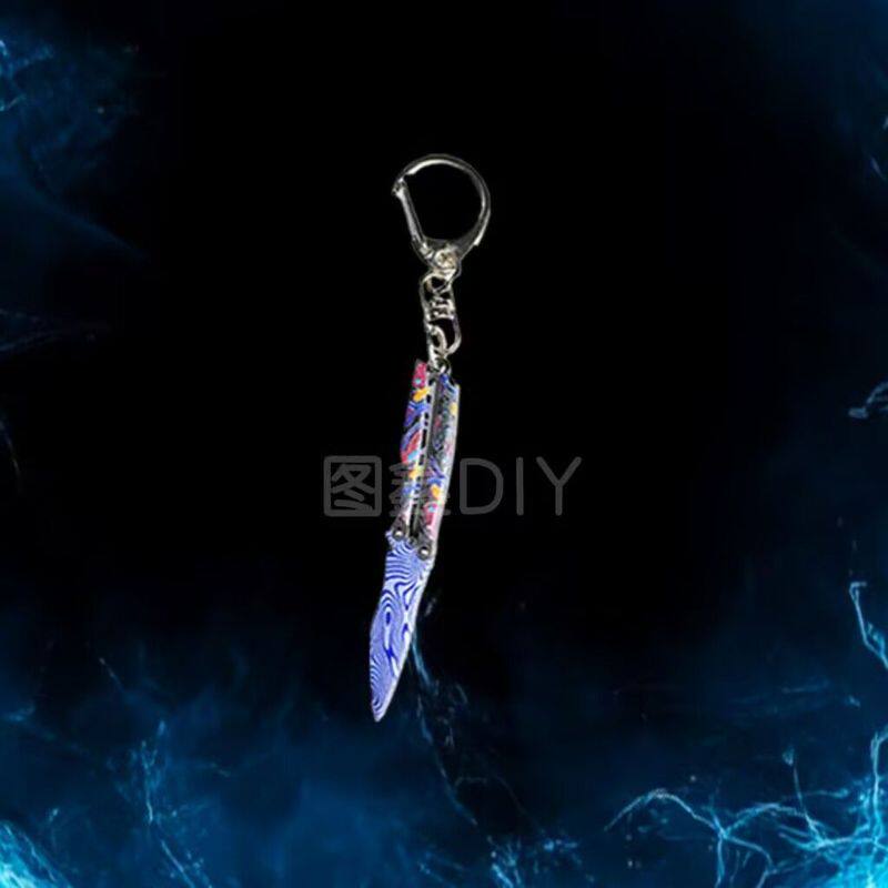 和平精英挂件新款自制合金和平精英钥匙扣潮流周边火焰刀挂件物资游戏武器