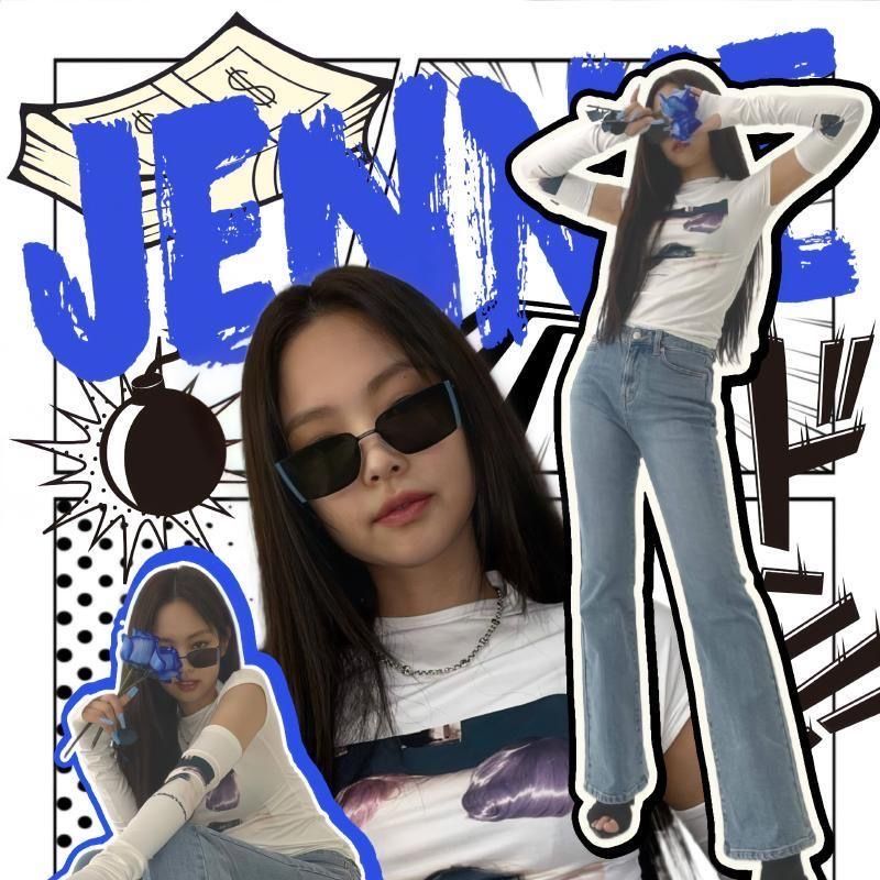 美式ins风金珍妮海报jennie海报墙贴追星粉丝应援房间背景墙纸 - 图3